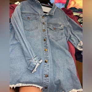 Boutique denim jacket Size L